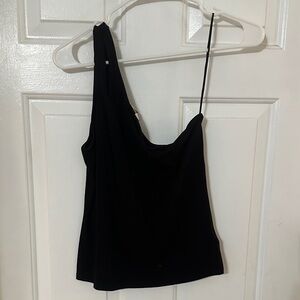 Express Black One Shoulder Top